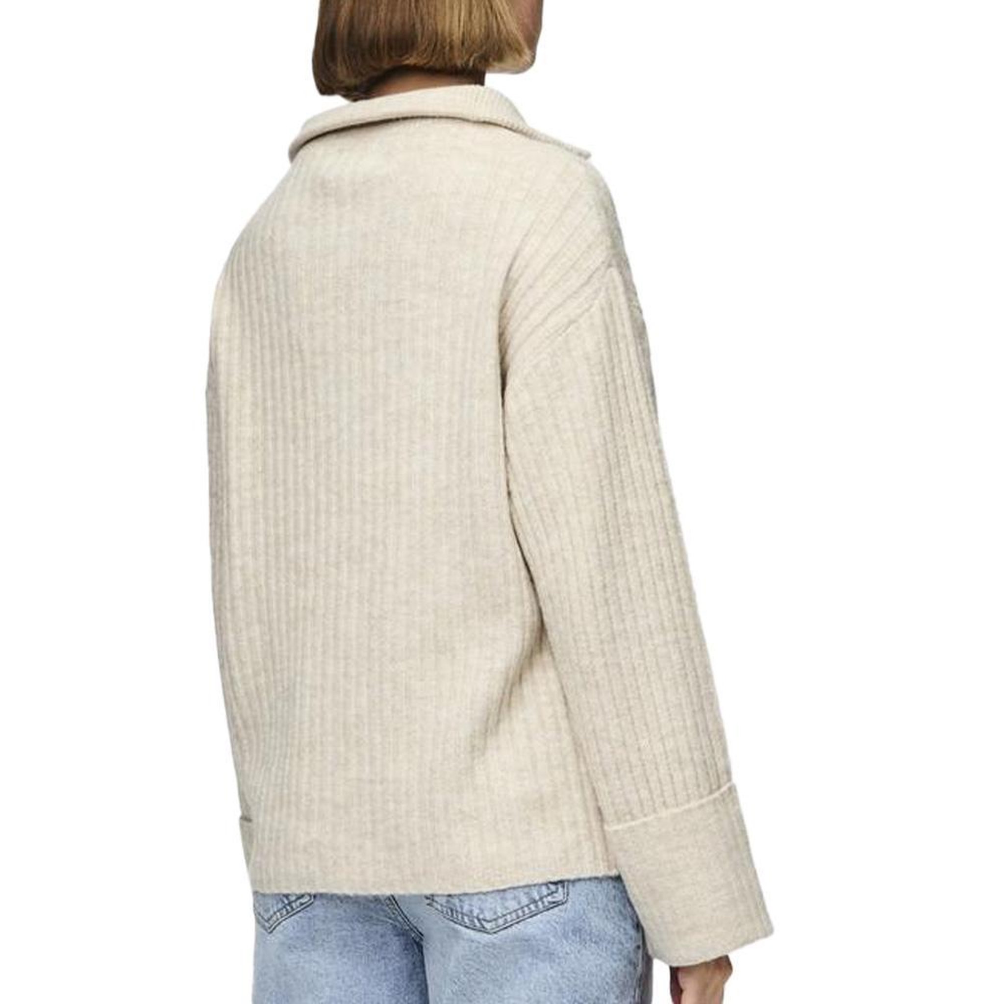 Voir la diapositive 2 : Pieces Pull Beige Femme Pieces Chasy