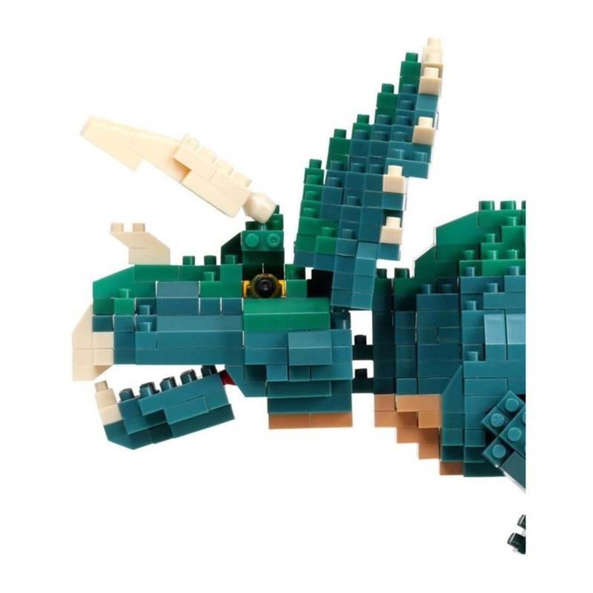 Voir la diapositive 3 : BANDAI Figurine en briques - BANDAI - NANOBLOCK - Triceratops Deluxe - 930 pcs