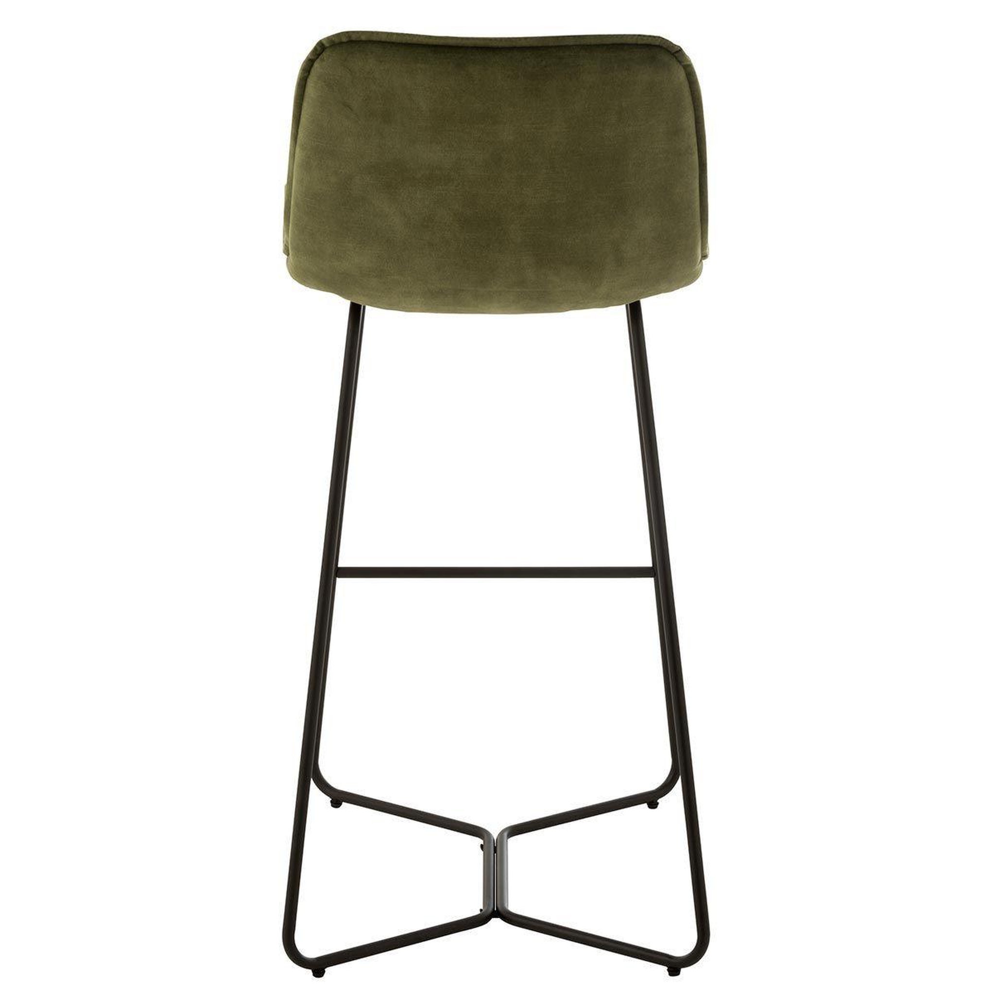 Voir la diapositive 4 : J-LINE Chaise de bar design  laurent  103cm vert