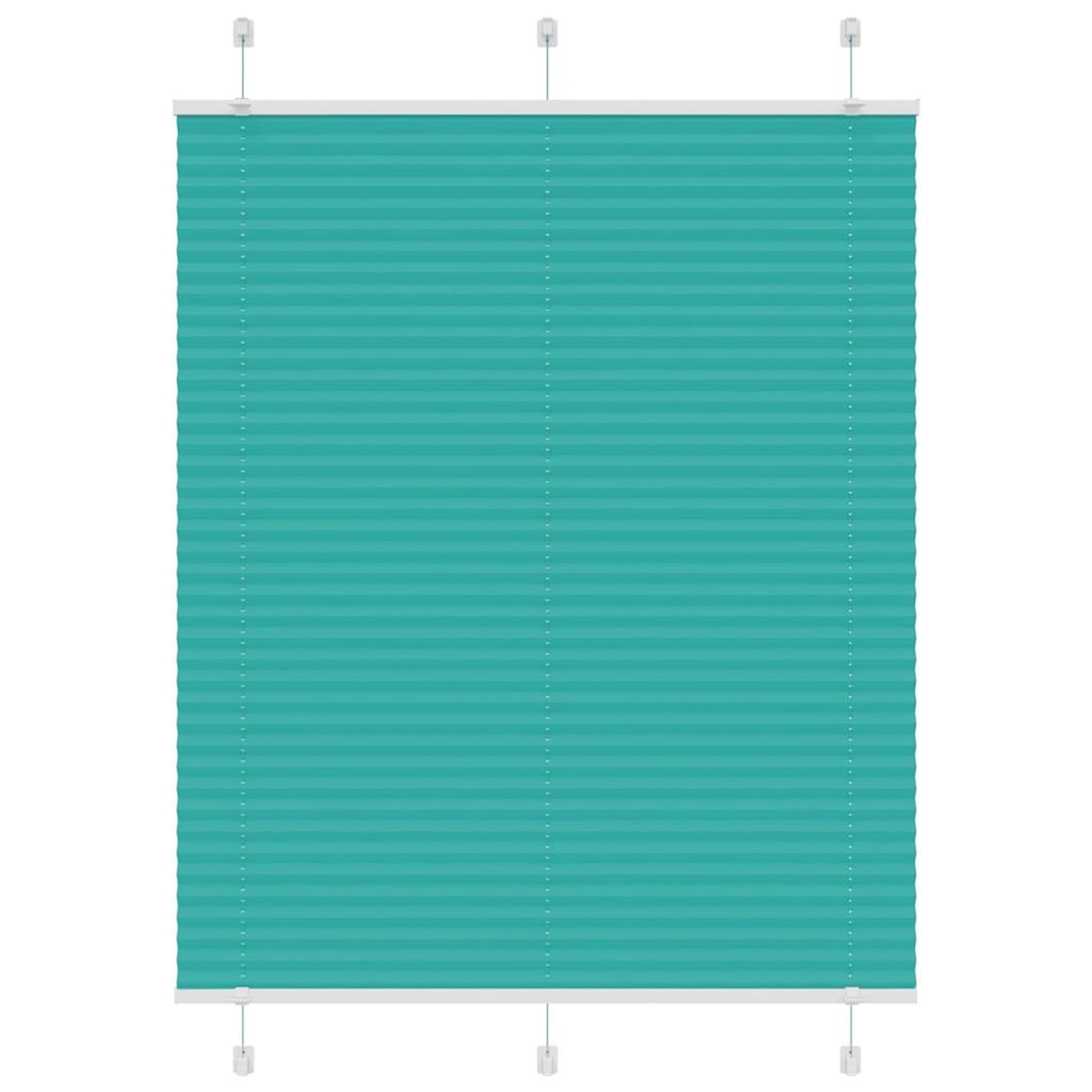 VIDAXL Store plisse vert petrole 105x150cm largeur du tissu 104,4cm