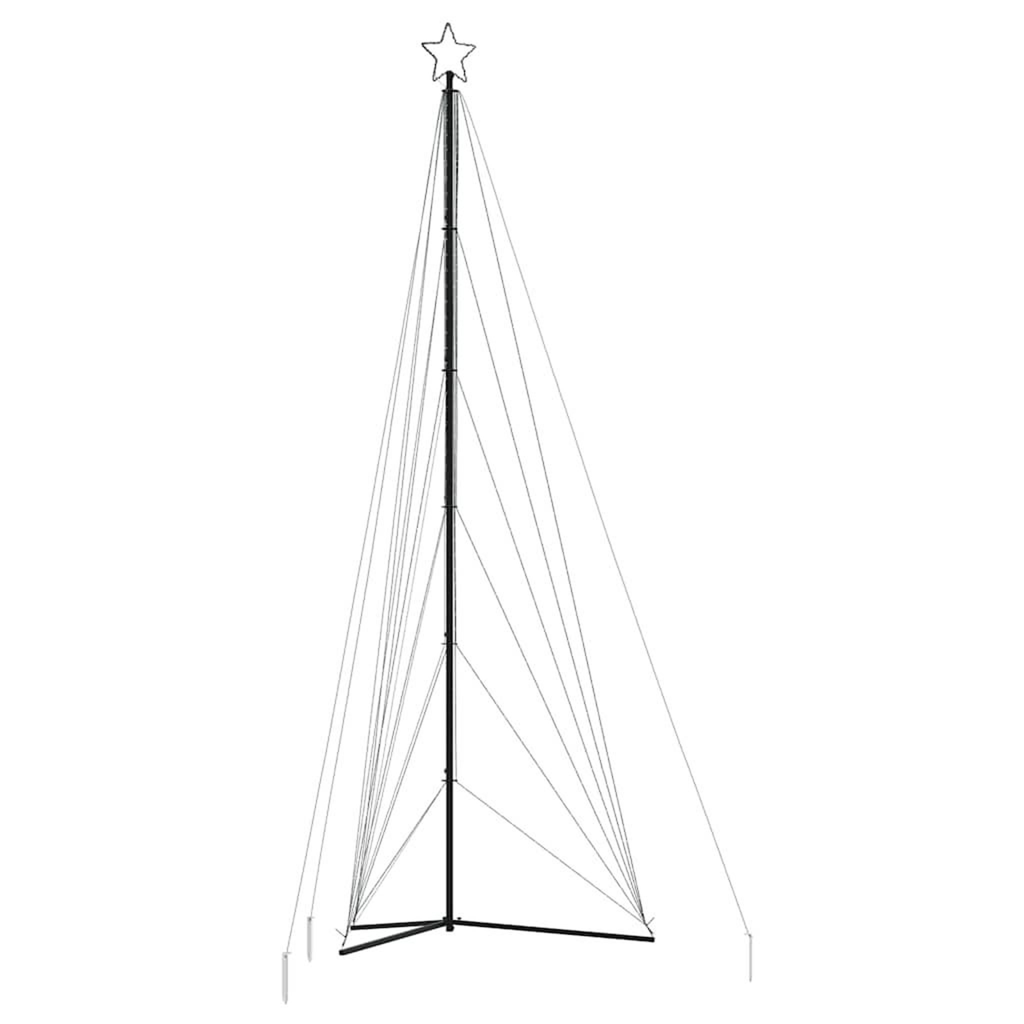 Voir la diapositive 4 : VIDAXL Sapin de Noël a LED 861 LED blanc froid 478 cm