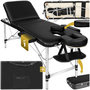 Voir la diapositive 1 : tectake Table de massage 3 zones largeur 61 cm et rembourrage 5 cm noir