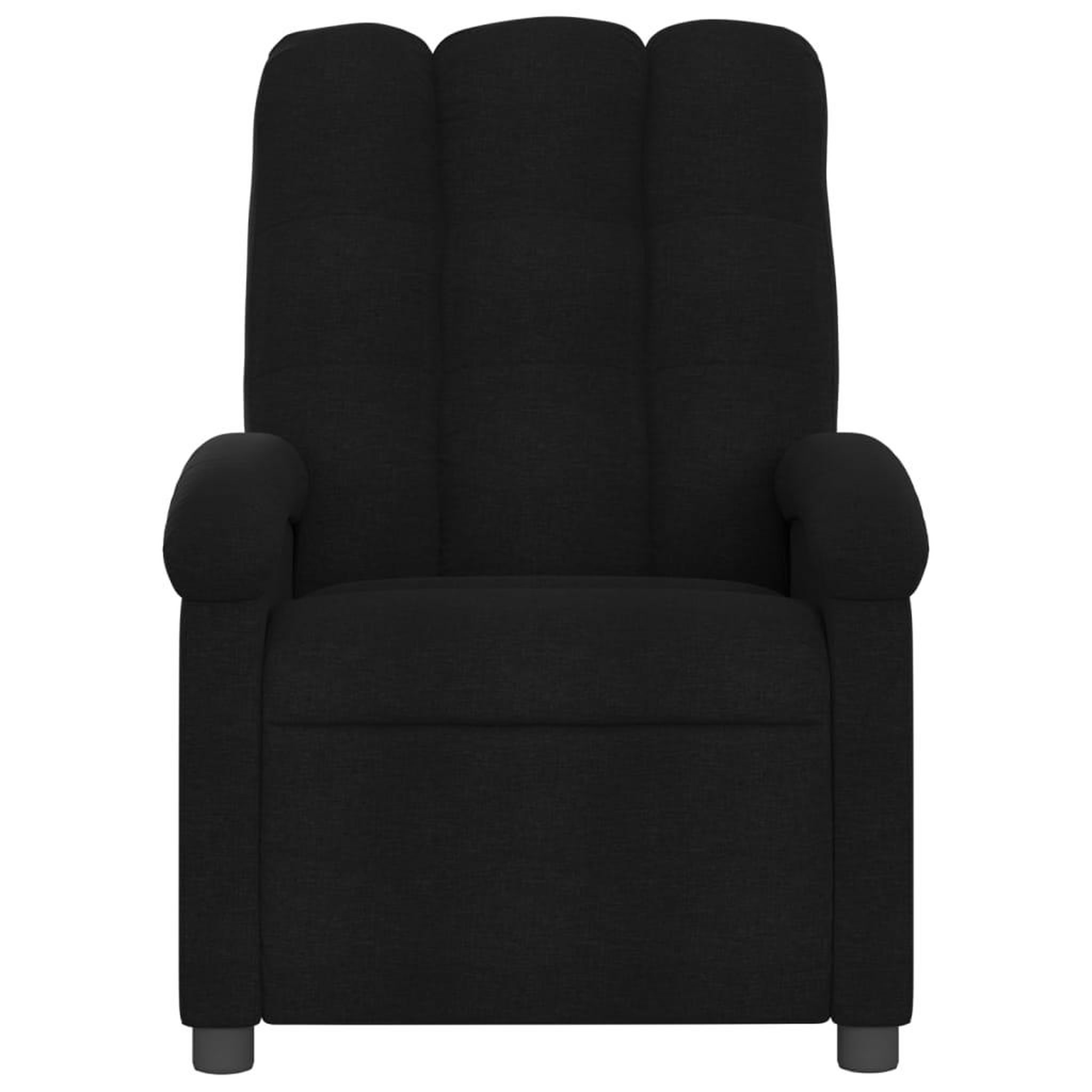 Voir la diapositive 3 : VIDAXL Fauteuil inclinable Noir Tissu