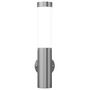 Voir la diapositive 5 : VIDAXL 2 appliques murales cylindriques en acier inoxydable