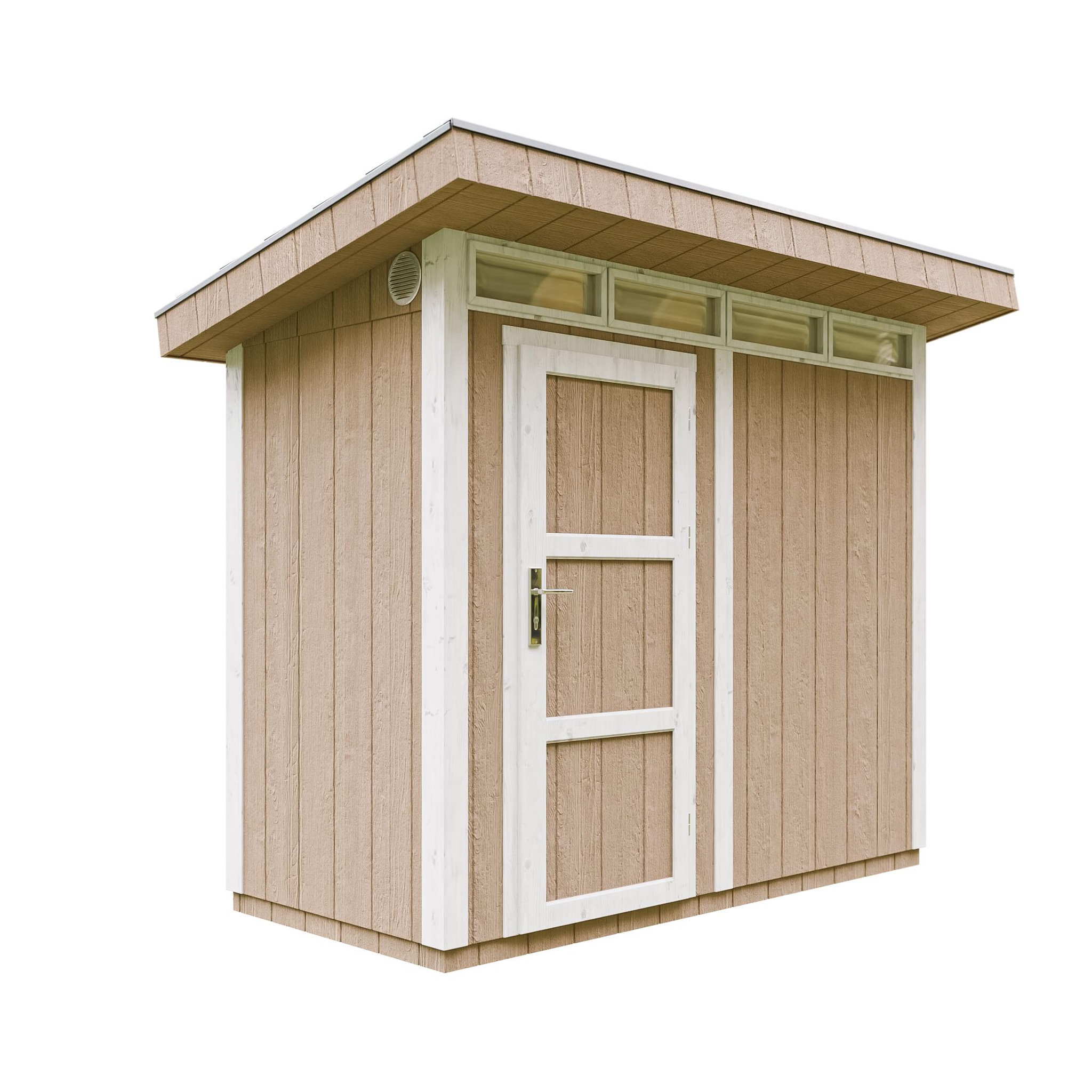 Voir la diapositive 1 : TIMBELA Abri de Jardin Qualité Premium 3m²/L161xL293xH239 cm avec sol, bardeaux bitumineux M901