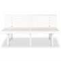 Voir la diapositive 2 : VIDAXL Banc de jardin 145,5 cm Plastique Blanc