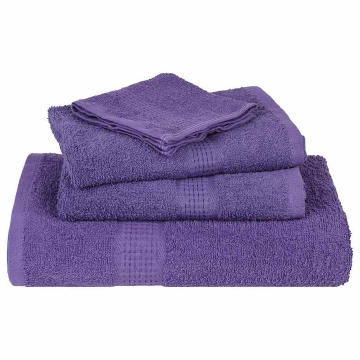 VIDAXL Serviettes de visage 10 pcs violet 30x30 cm 360 g m² 100% coton