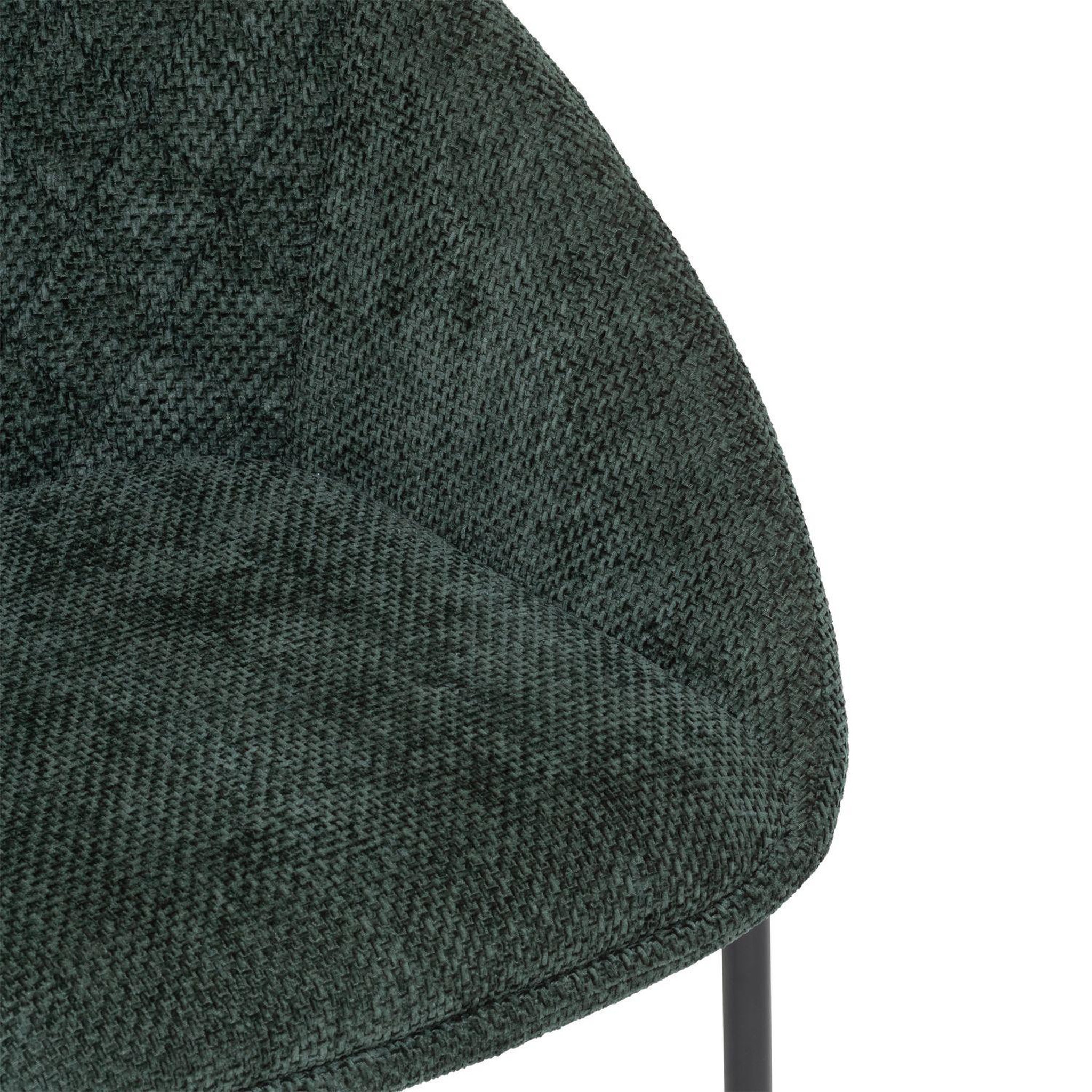Voir la diapositive 3 : TOILINUX Lot de 2 chaises en tissu chenille seliso