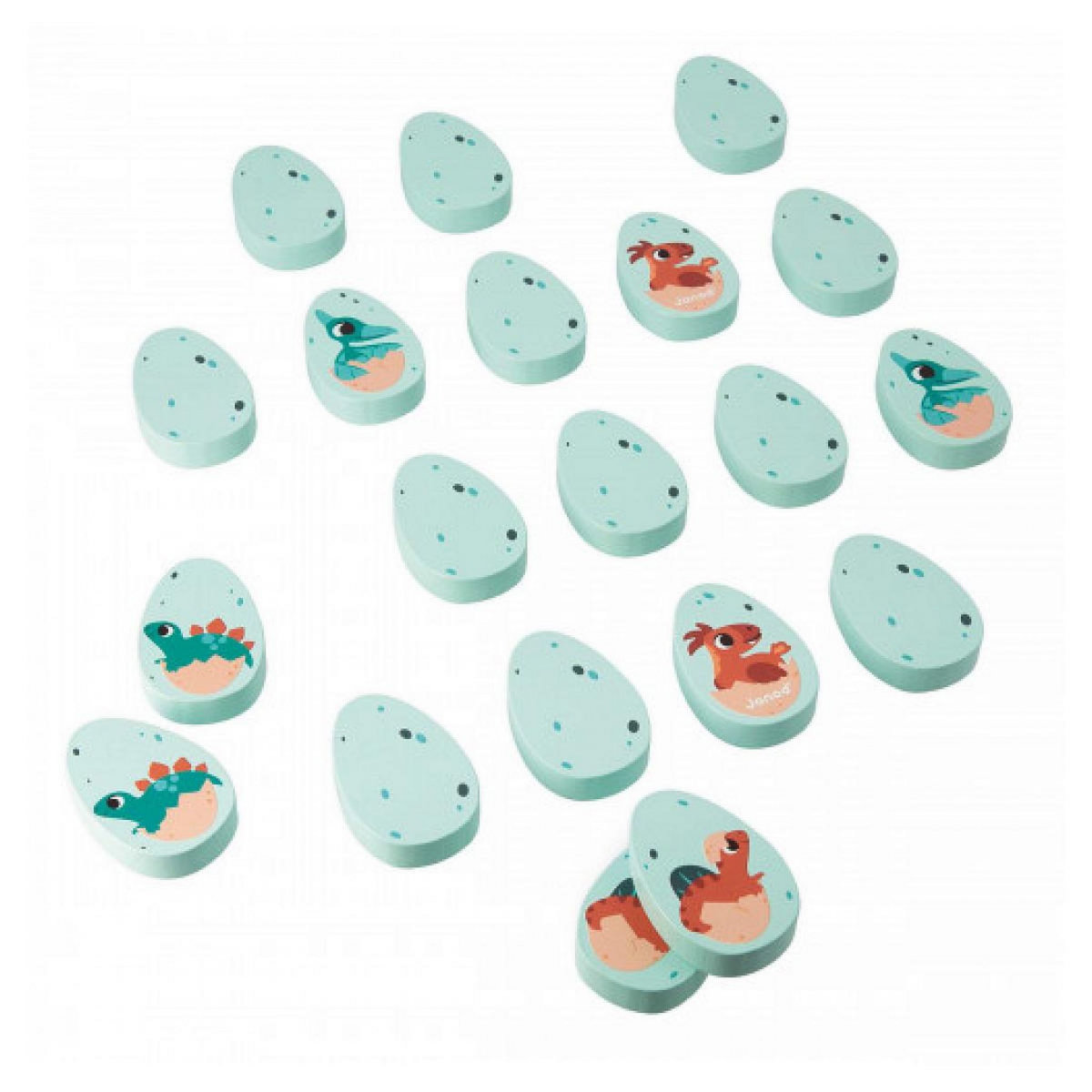 Juratoys-Janod Memo Dino jeu en bois pour tout petit