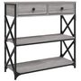 Voir la diapositive 2 : VIDAXL Table console sonoma gris 75x28x75 cm bois d ingénierie