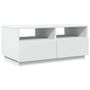 Voir la diapositive 3 : VIDAXL Table basse avec lumières LED blanc 90x49x40 cm
