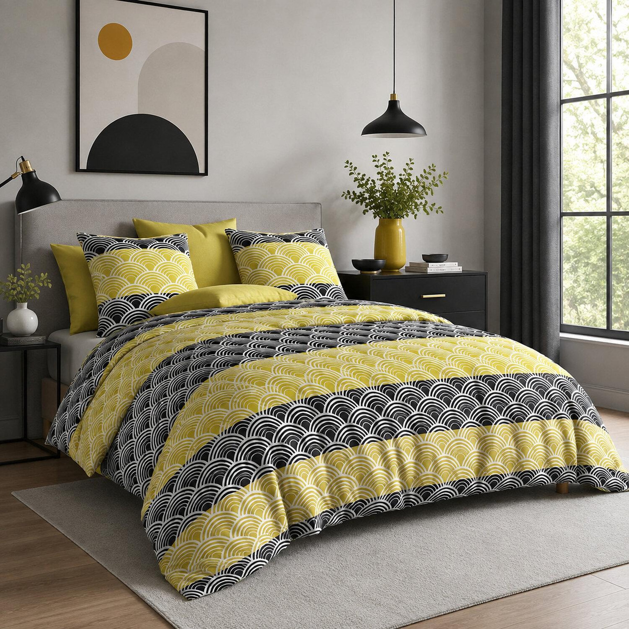 Voir la diapositive 2 : Les Ateliers du Linge Parure housse de couette 100% microfibre 60 gsm, hiko