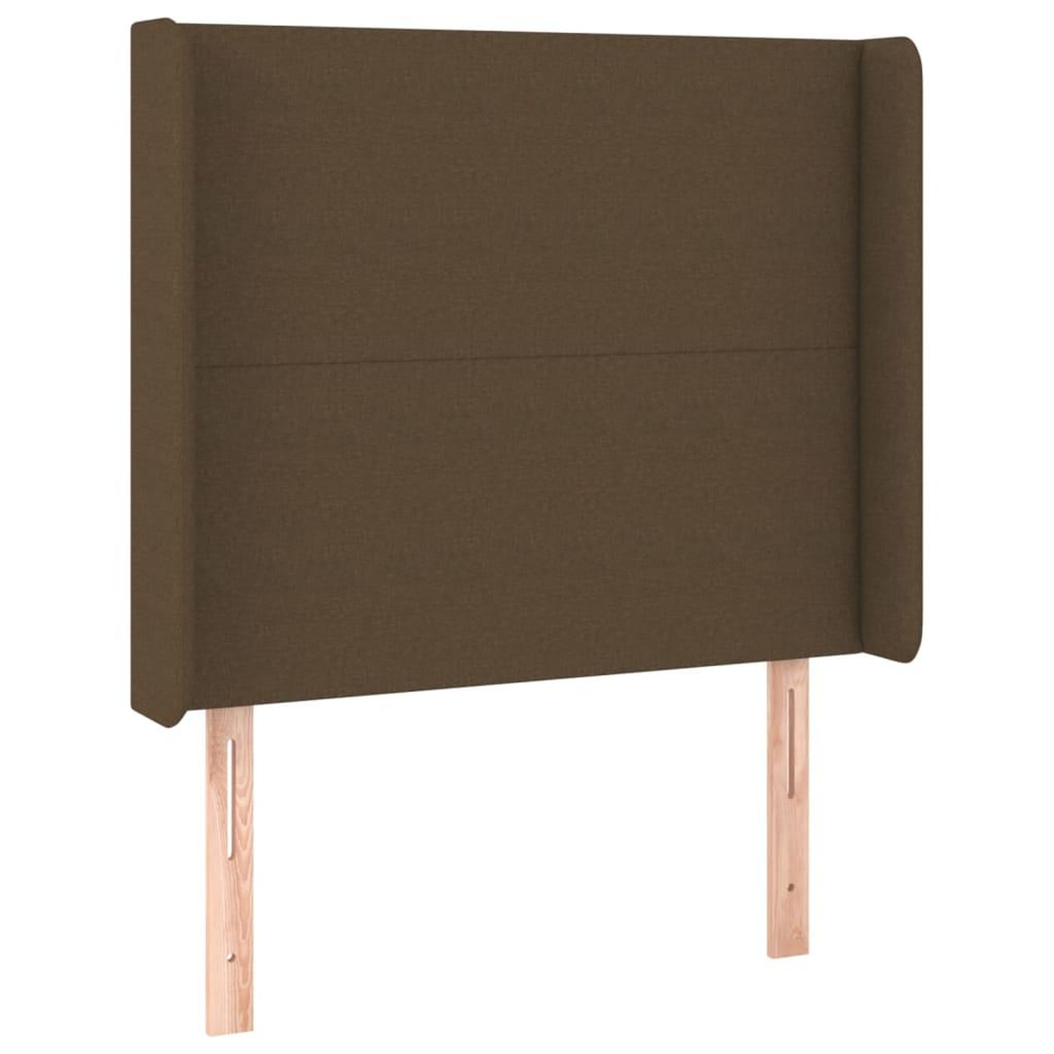 Voir la diapositive 4 : VIDAXL Tete de lit a LED Marron fonce 103x16x118/128 cm Tissu