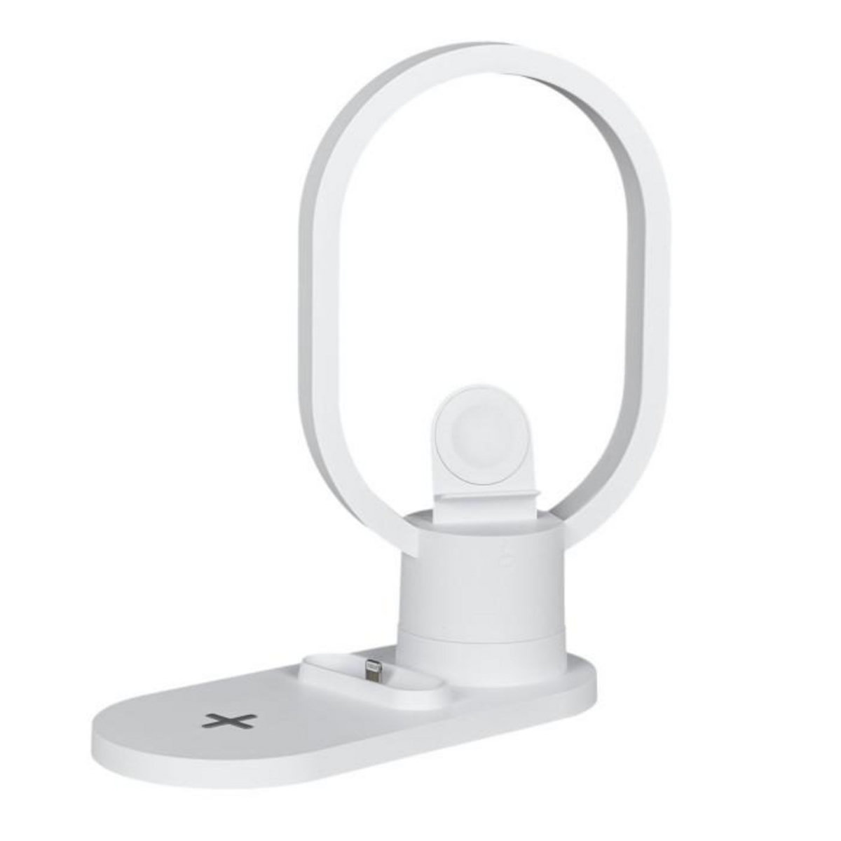 Paris Prix Lampe LED & Support de Charge  3 en 1  20cm Blanc