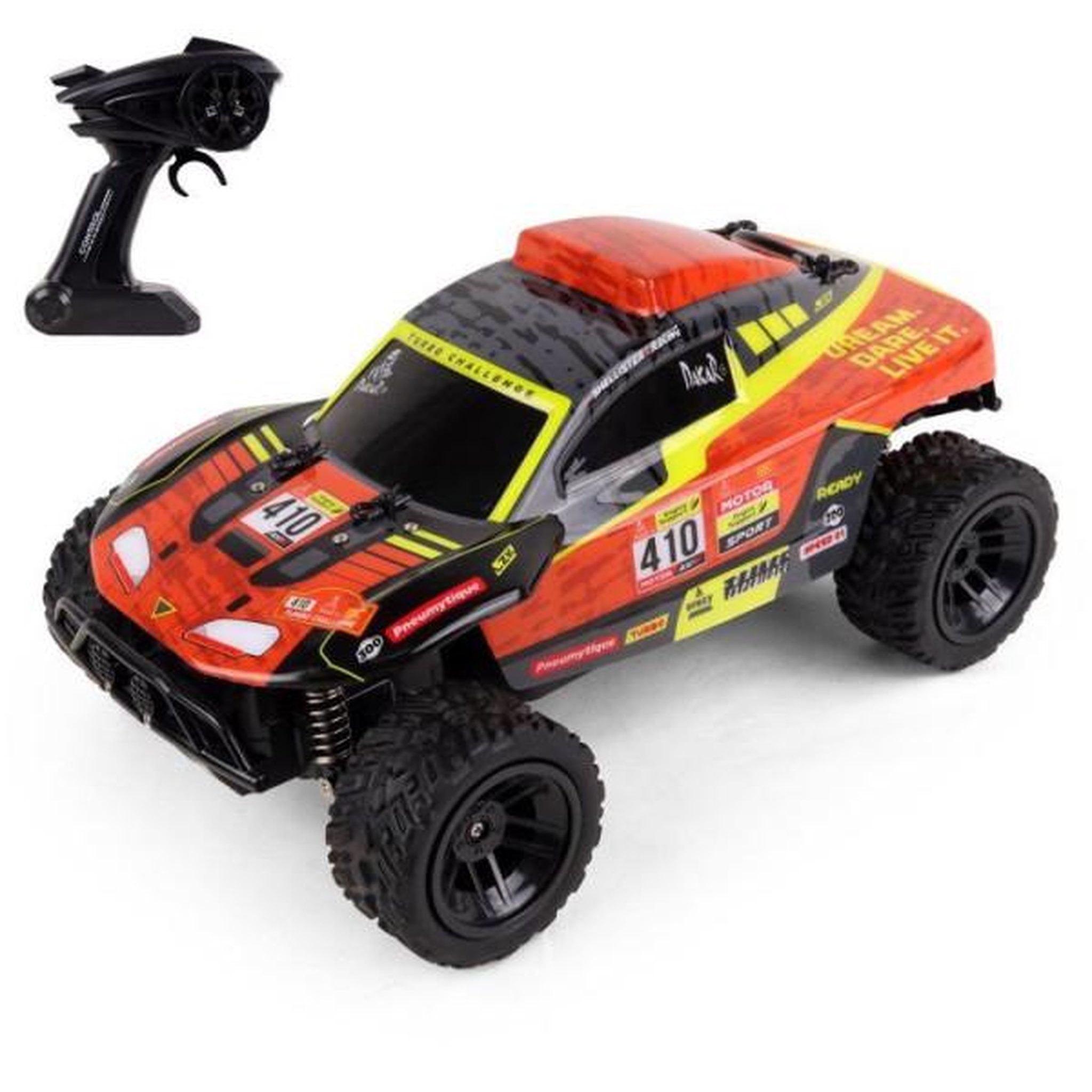 TURBO CHALLENGE Buggy Off Road 410 Dakar RC télécommandée - TURBO CHALLENGE - 097764 - Échelle 1/18 - Des 6 ans