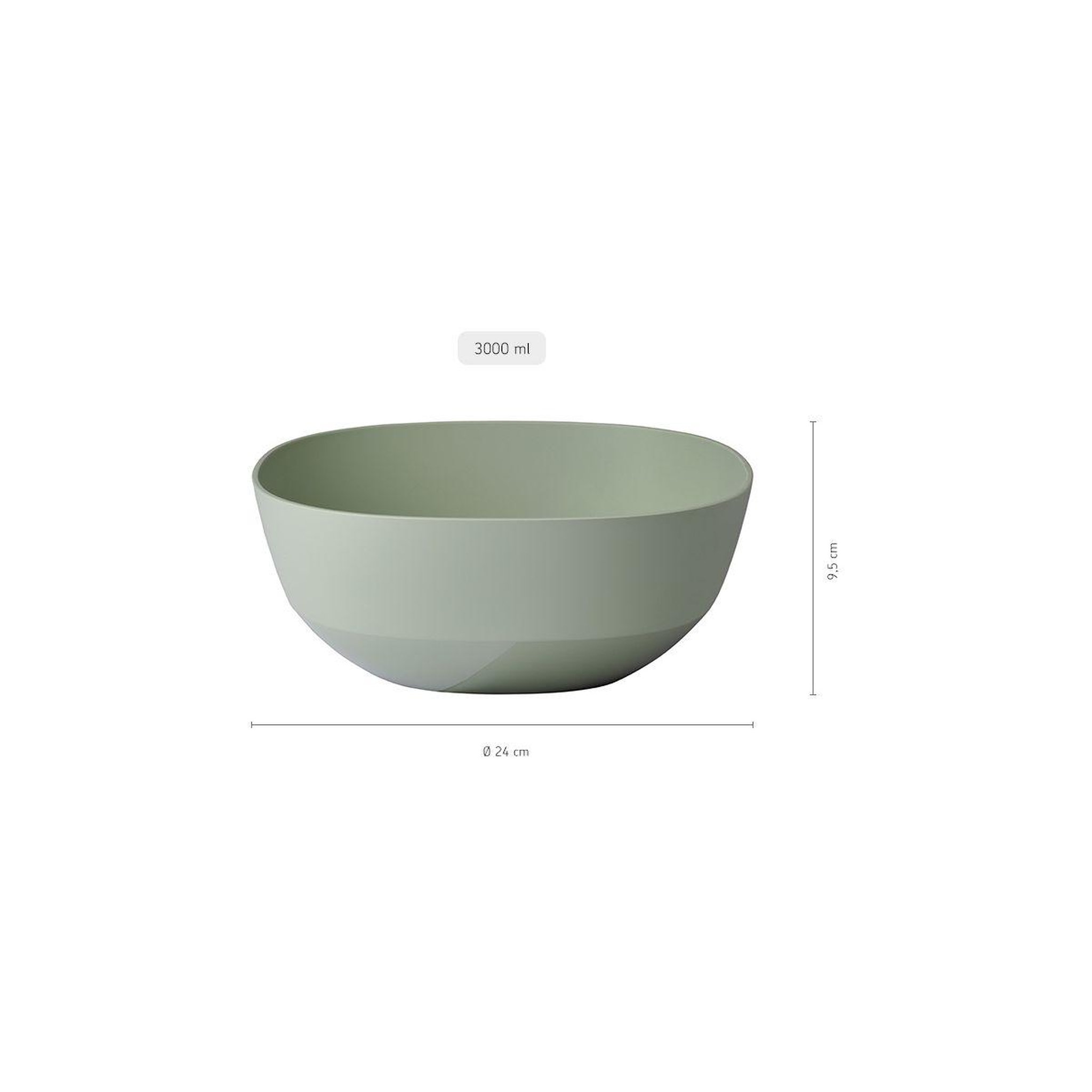 Voir la diapositive 2 : MEPAL Saladier silueta 3000ml nordic sage