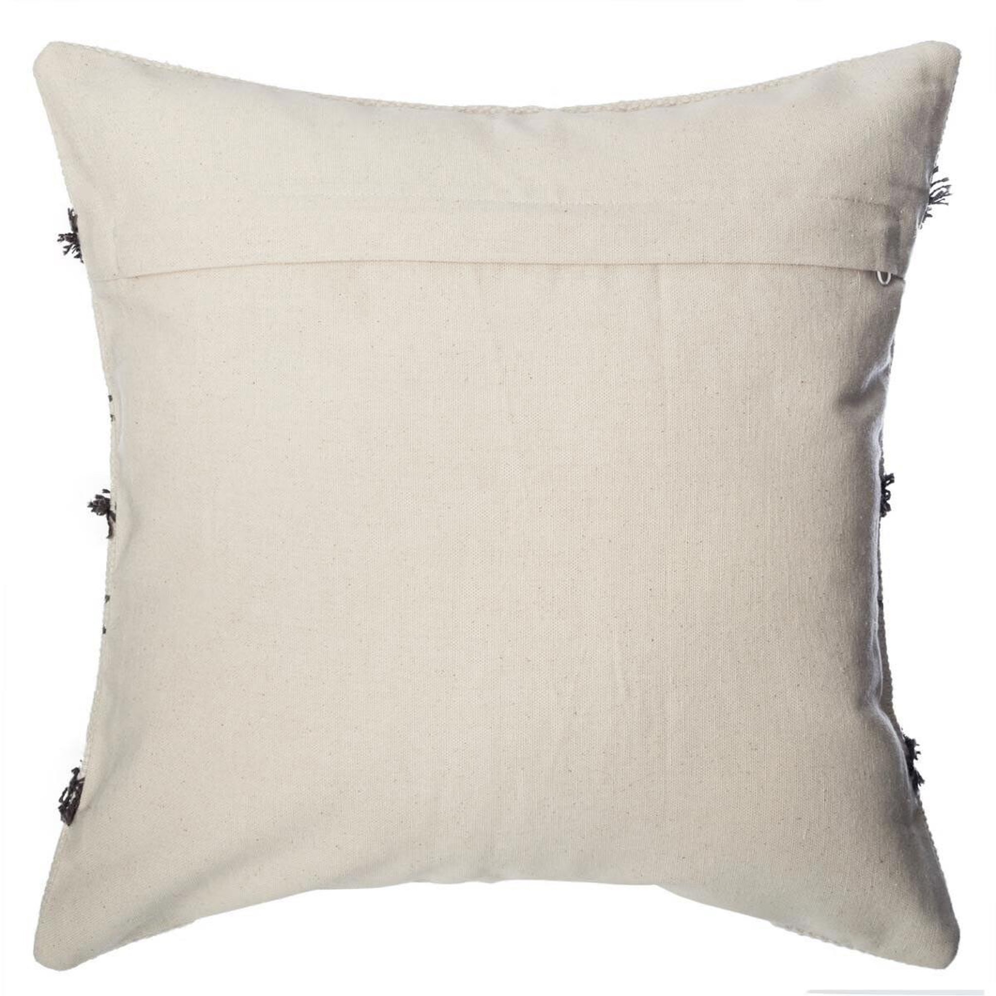Voir la diapositive 2 : ATMOSPHERA Housse de coussin tuftée  etnik ii  40x40cm gris