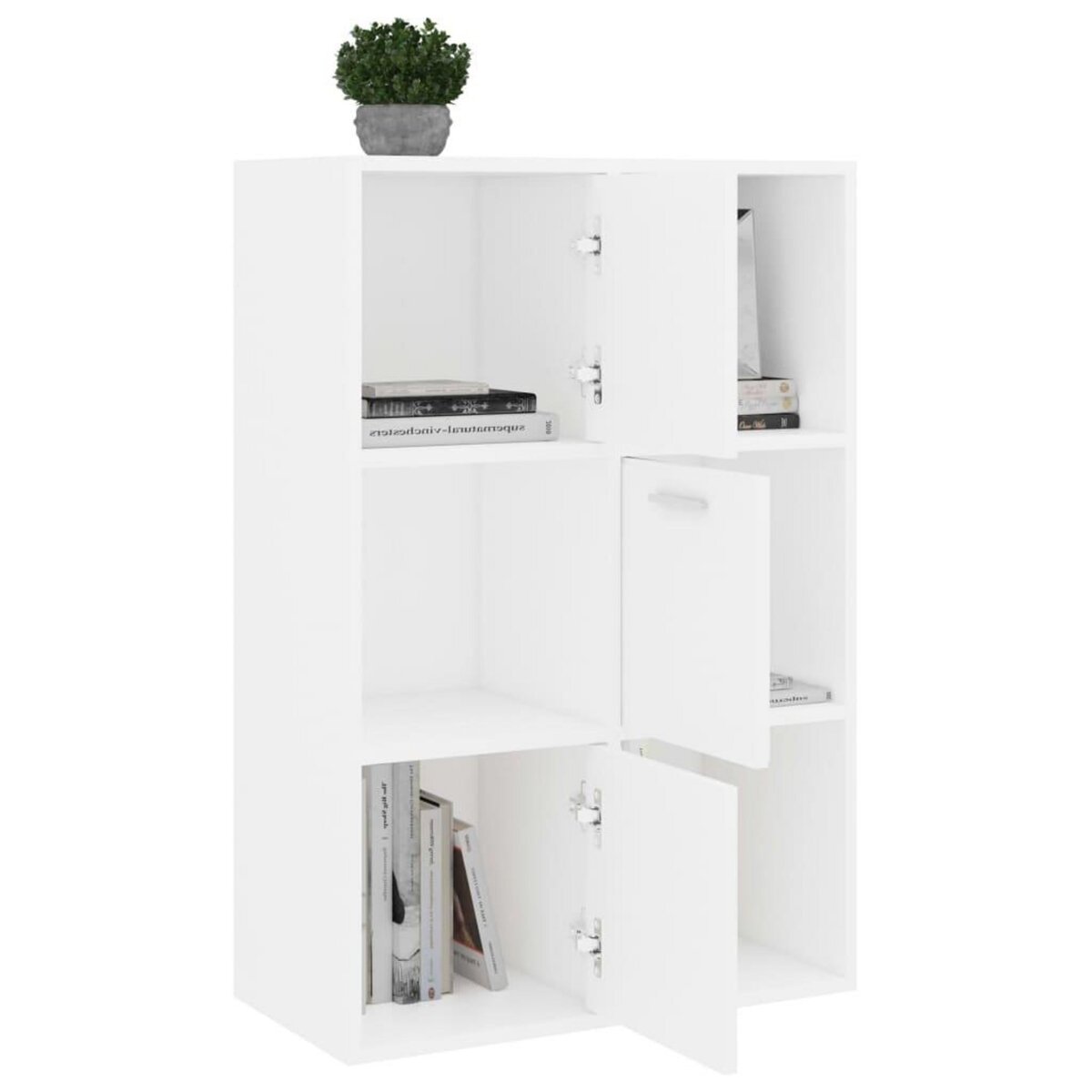 VIDAXL Armoire de rangement Blanc 60x29,5x90 cm Bois d'ingenierie