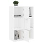 Voir la diapositive 5 : VIDAXL Armoire de rangement Blanc 60x29,5x90 cm Bois d'ingenierie