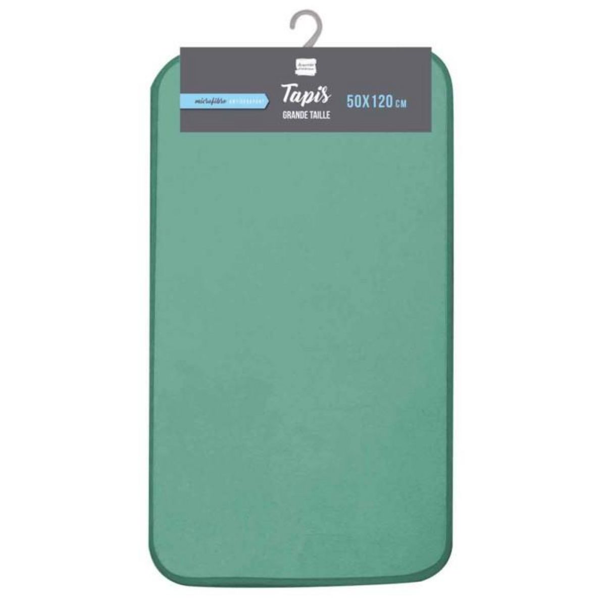 Paris Prix Tapis de Bain Microfibre  Vitamine  50x120cm Tilleul