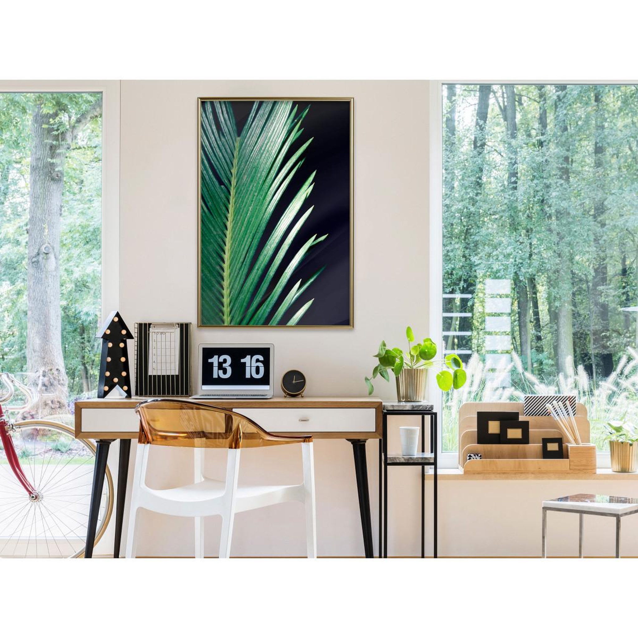 Voir la diapositive 2 : Paris Prix Affiche murale encadrée  soothing green