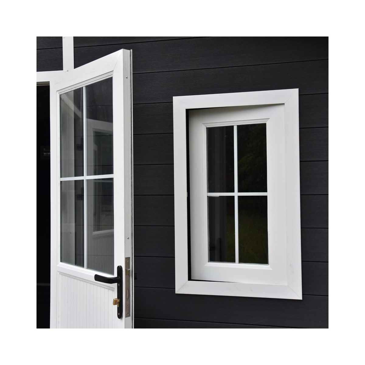 Woodlife garden Abri de jardin composite premium 28mm- 19,22m²- anthracite 