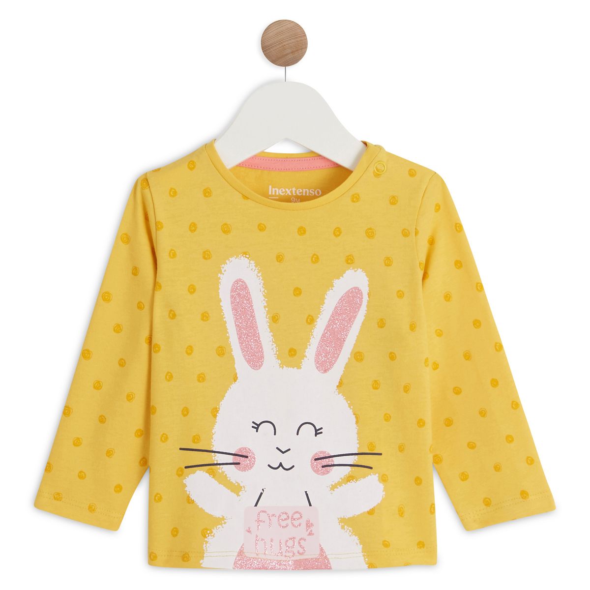 INEXTENSO T-shirt manches longues lapin bébé fille