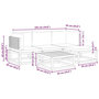 Voir la diapositive 6 : VIDAXL Salon de jardin avec coussins 5 pcs Bois d'acacia solide