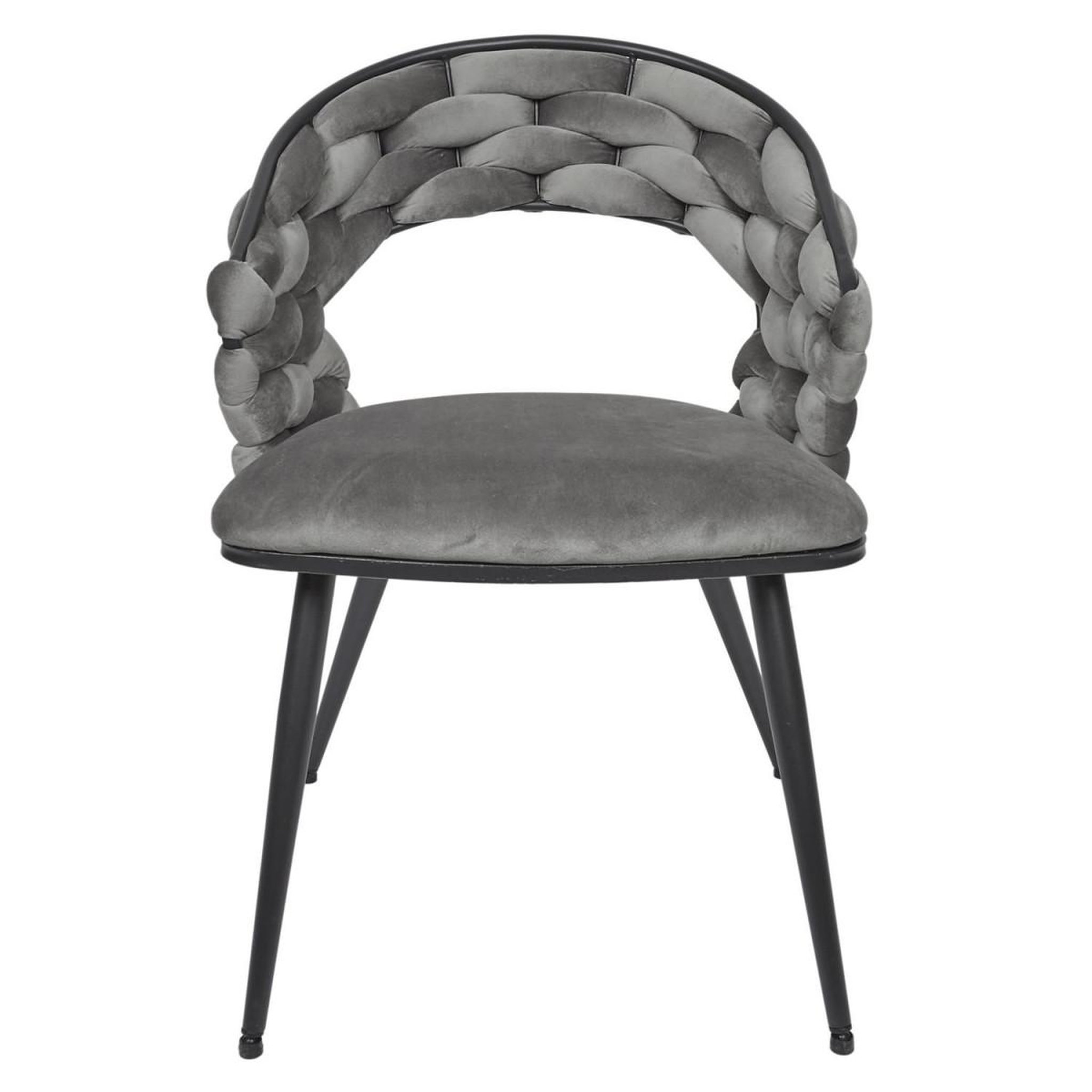Voir la diapositive 3 : The Home Deco Factory Lot de 2 chaises design  salyer  82cm gris