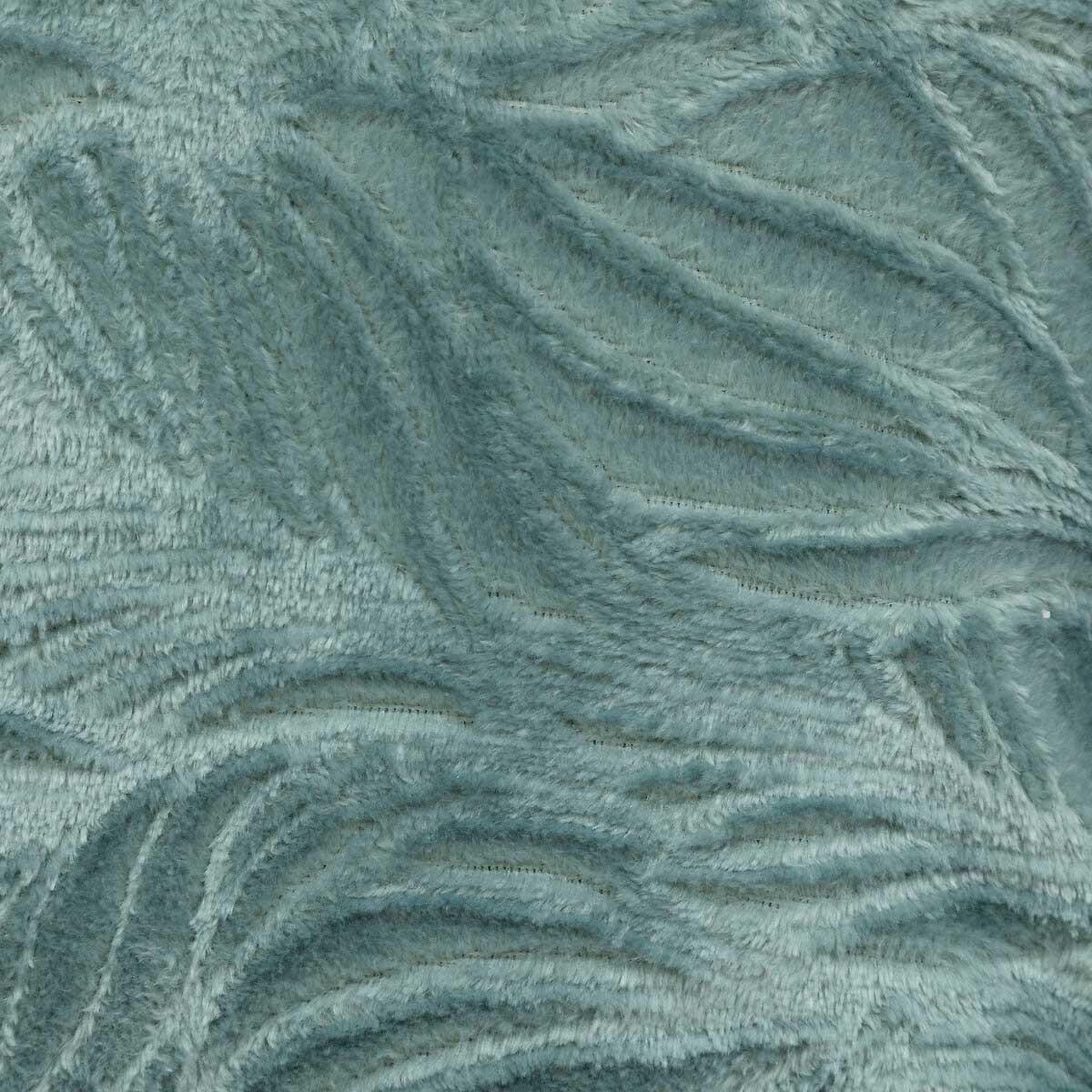 Voir la diapositive 4 : ATMOSPHERA Coussin déco flanelle  ryo  40x40cm bleu givre