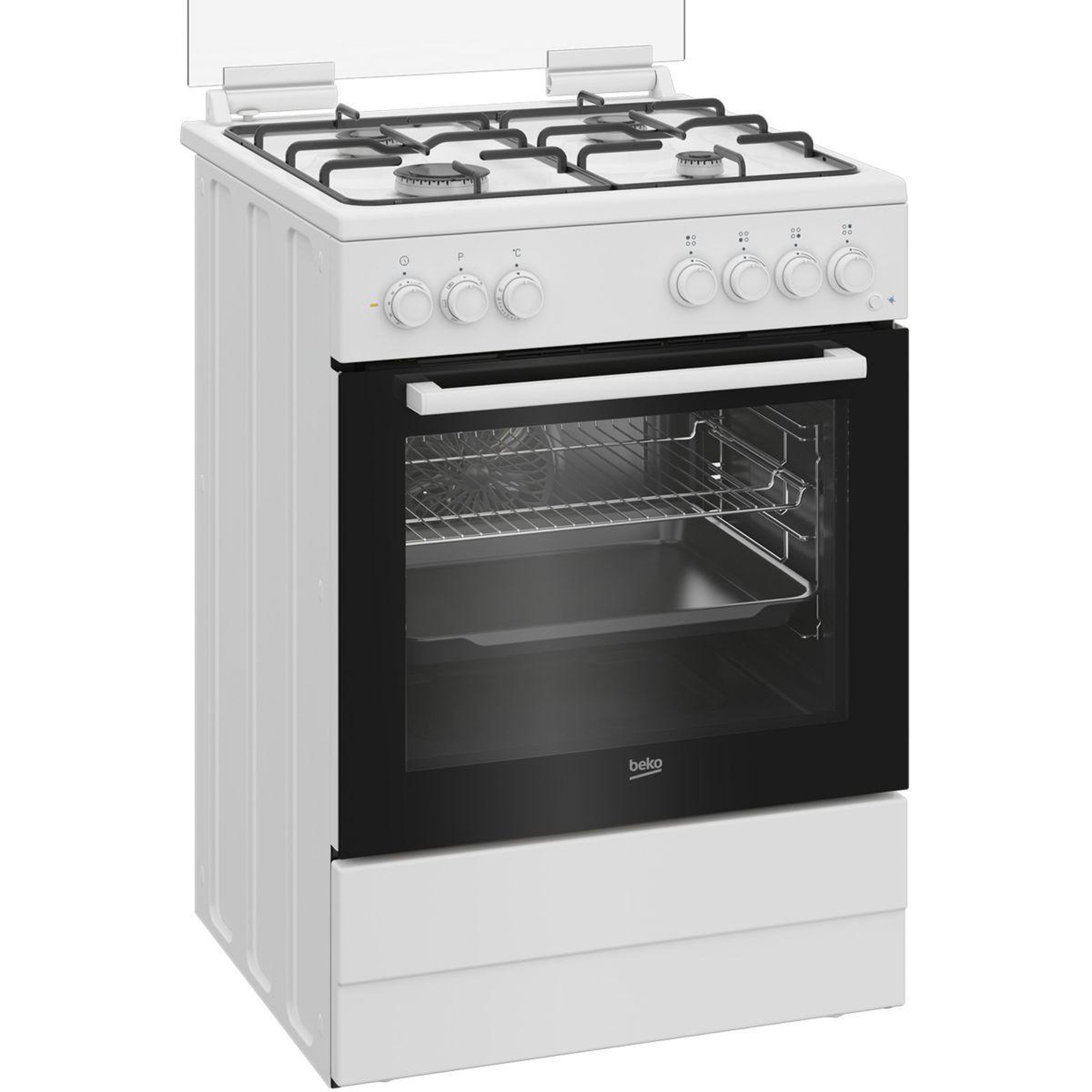 Voir la diapositive 2 : Beko Cuisinière gaz fbe62011wc
