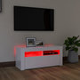 Voir la diapositive 5 : VIDAXL Meuble TV avec lumieres LED blanc brillant 90x35x40 cm