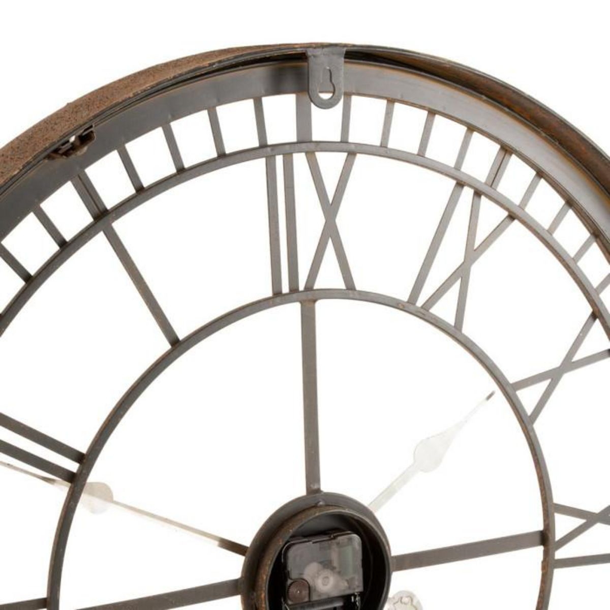 Paris Prix Horloge Murale Design  Métal & Verre  67cm Rouille