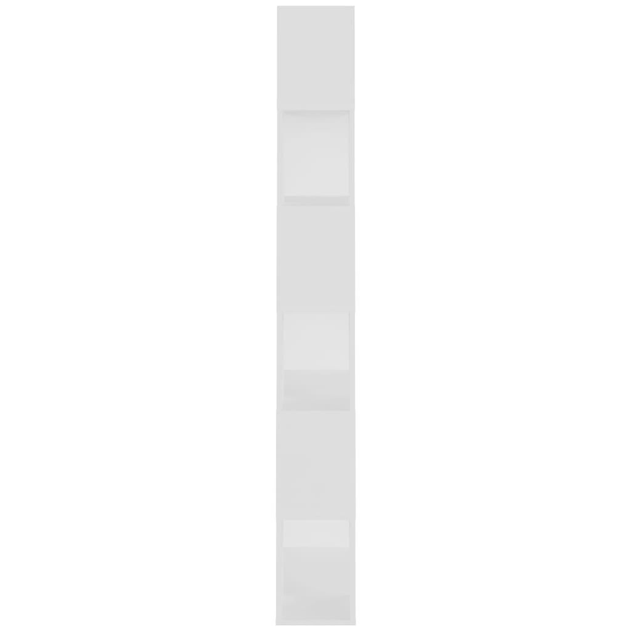 Voir la diapositive 4 : VIDAXL Bibliotheque/Separateur de piece Blanc Bois d'ingenierie