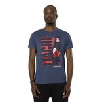 CAPSLAB T-shirt en coton homme regular fit avec print Naruto Shippuden Itachi. Coloris disponibles : Bleu