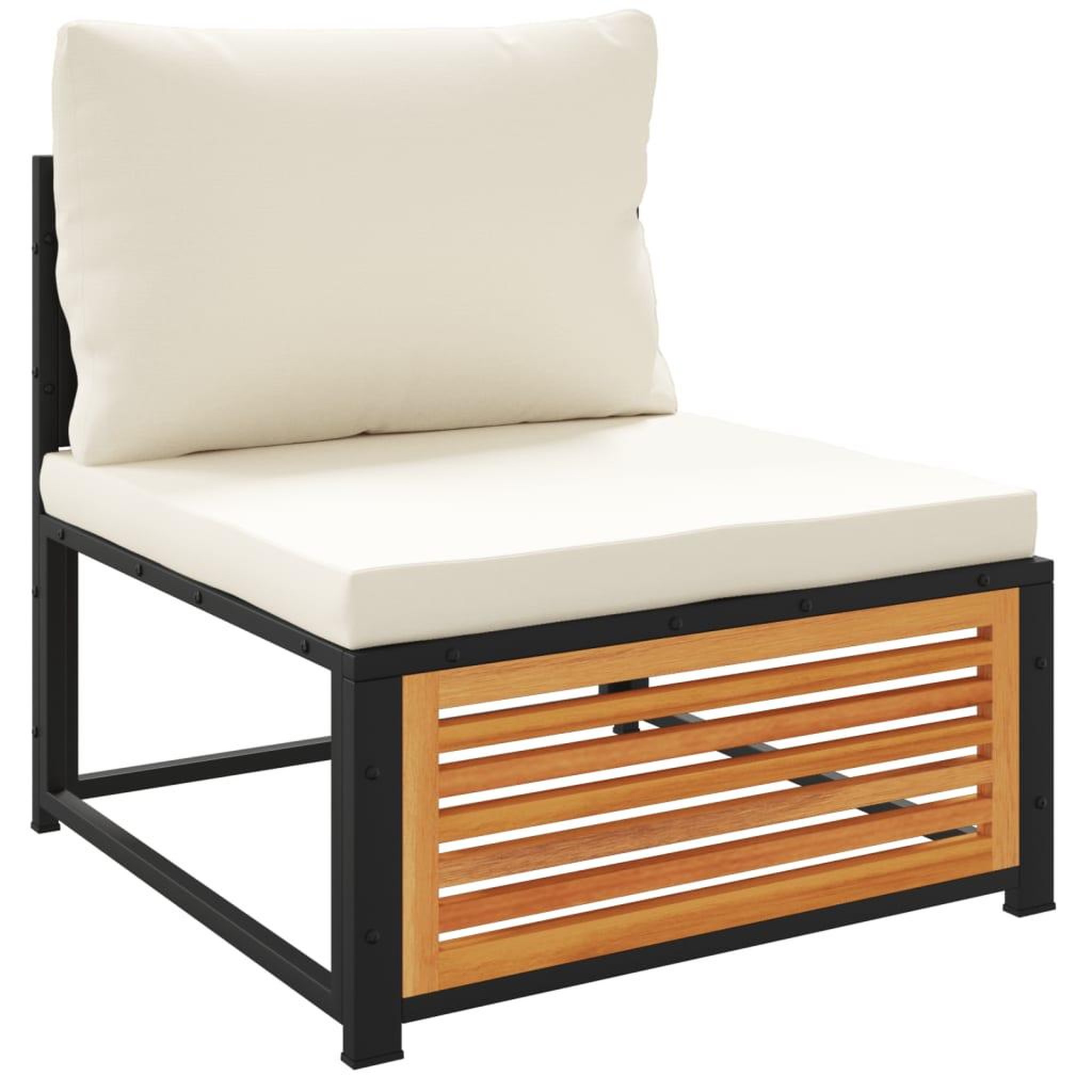 Voir la diapositive 5 : VIDAXL Salon de jardin avec coussins 4 pcs bois d'acacia massif