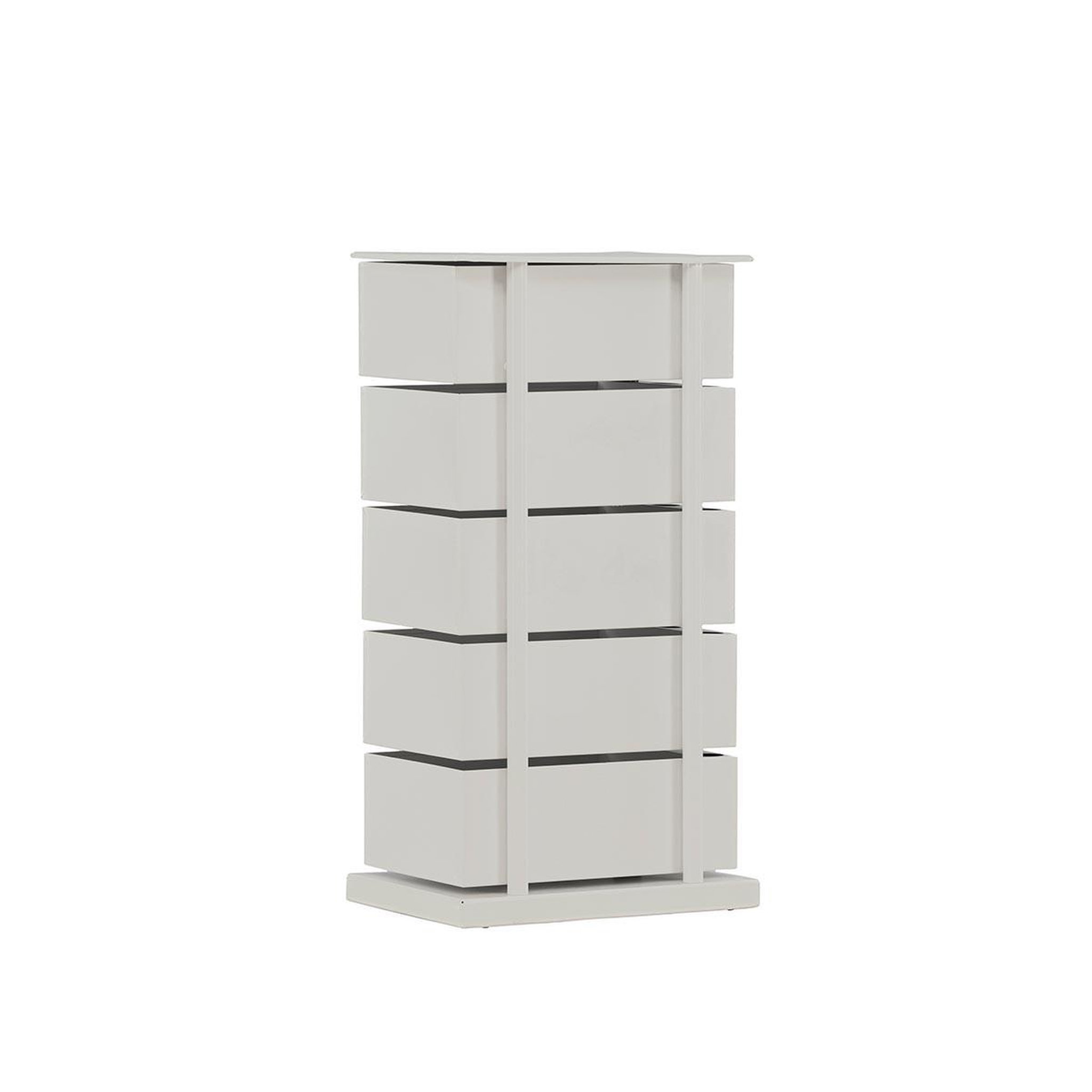 Voir la diapositive 5 : Paris Prix Meuble de rangement 5 tiroirs  san carlos  72cm blanc