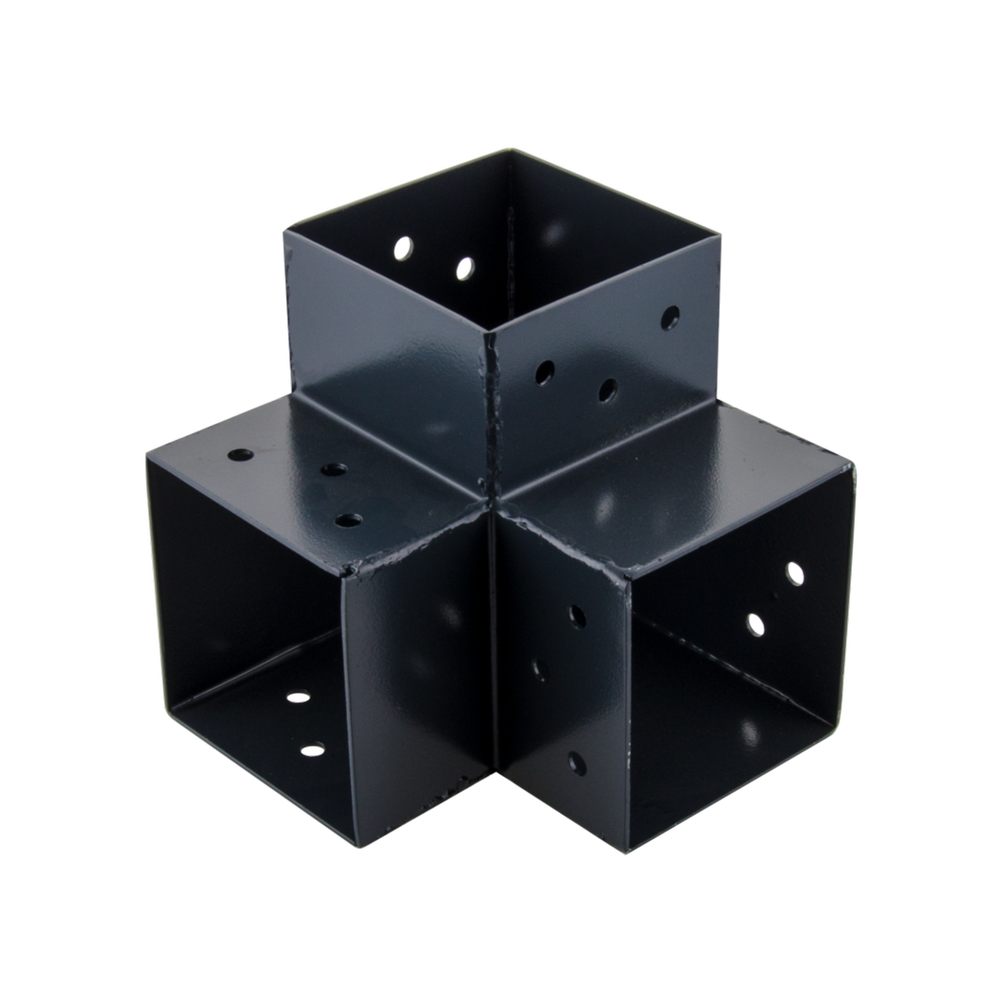 SUKI Connecteur 3D angle 90° pour poteau bois, H.9 x P.9 cm