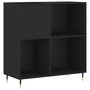 Voir la diapositive 2 : VIDAXL Armoire a disques noir 84,5x38x89 cm bois d'ingenierie