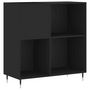 Voir la diapositive 2 : VIDAXL Armoire a disques noir 84,5x38x89 cm bois d'ingenierie