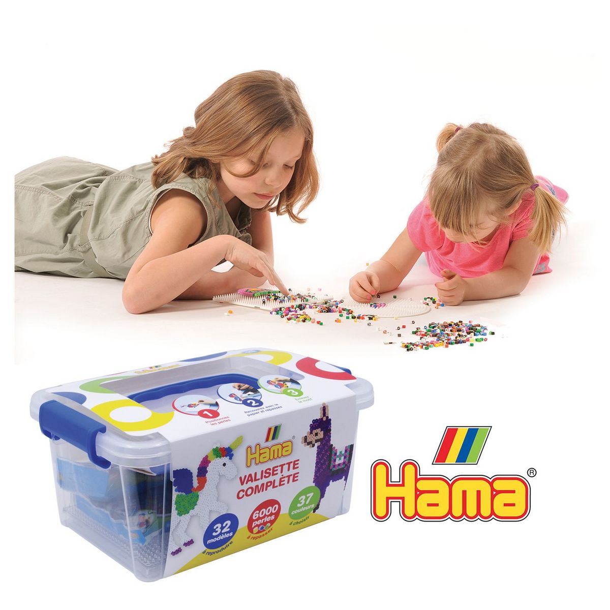 JBM Valisette de 6000 perles à repasser + 32 modèles