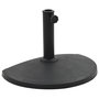 Voir la diapositive 1 : VIDAXL Socle demi-rond de parasol Polyresine 9 kg Noir