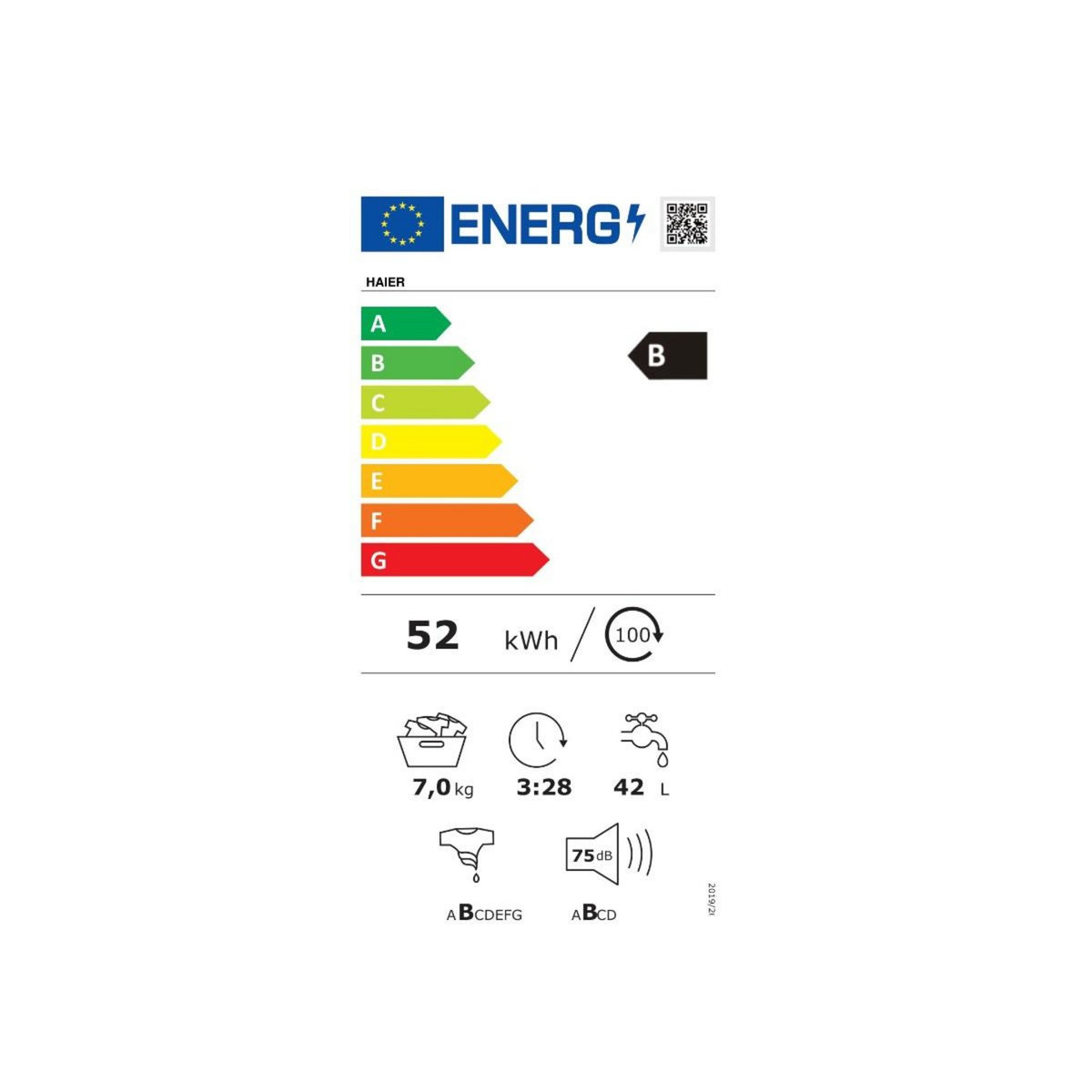 HAIER Lave-linge top 7kg 1400 tours/min - RTXSGP47TMSCE-47