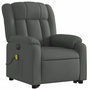 Voir la diapositive 4 : VIDAXL Fauteuil inclinable de massage electrique Gris fonce Tissu