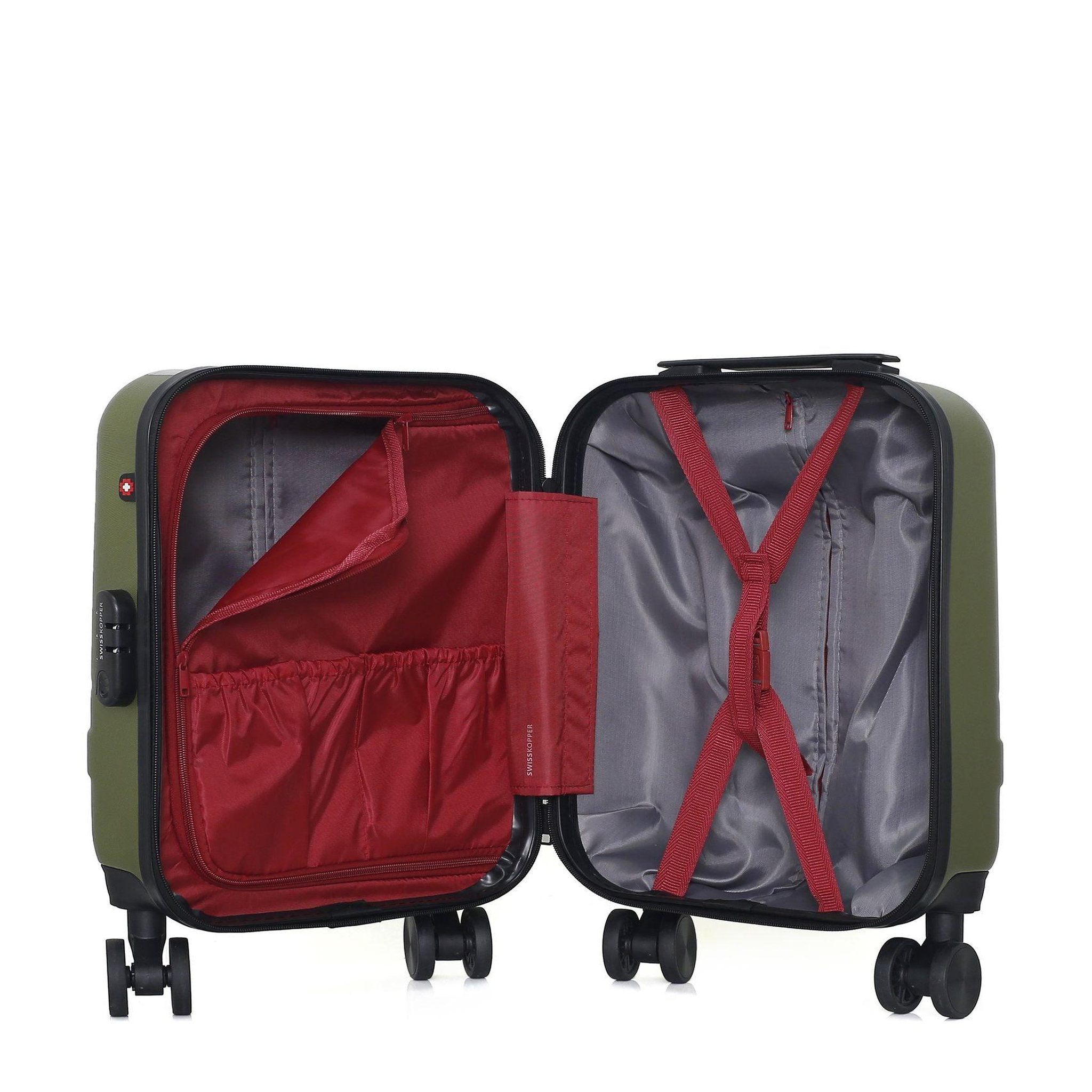 SWISS KOPPER Swiss kopper - valise cabine xxs uster 46 cm 4 roues. Coloris disponibles : Bleu, Beige, Gris, Vert, Orange