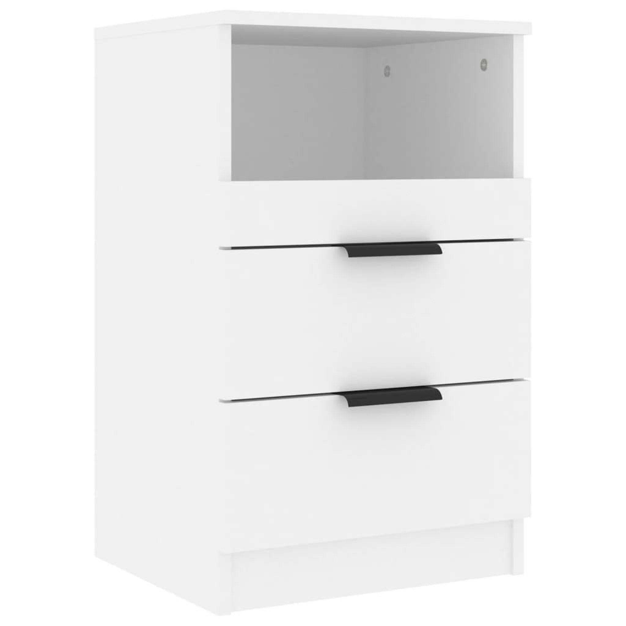 Voir la diapositive 3 : VIDAXL Tables de chevet 2 pcs Blanc Bois d'ingenierie