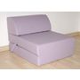 Voir la diapositive 1 : Chauffeuse convertible 1 place en tissu uni CHAPI