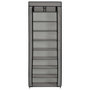 Voir la diapositive 2 : VIDAXL Armoire a chaussures avec housse Gris 57x29x162 cm Tissu