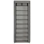 Voir la diapositive 2 : VIDAXL Armoire a chaussures avec housse Gris 57x29x162 cm Tissu