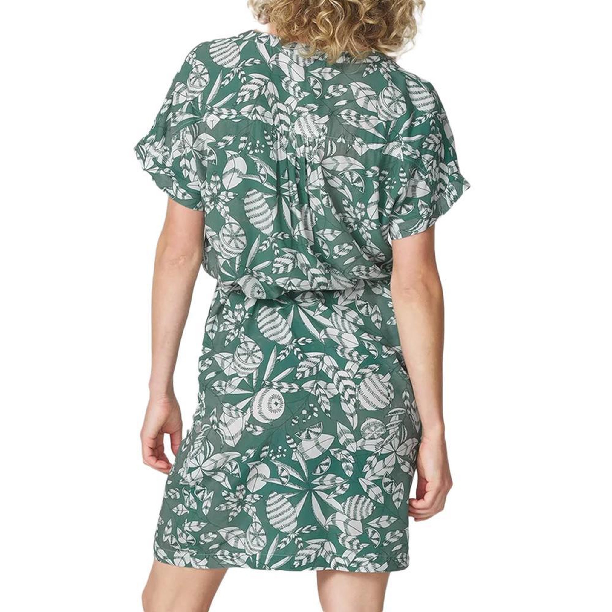 Voir la diapositive 2 : TBS Robe Kaki à Fleurs Femme TBS JANIEROB